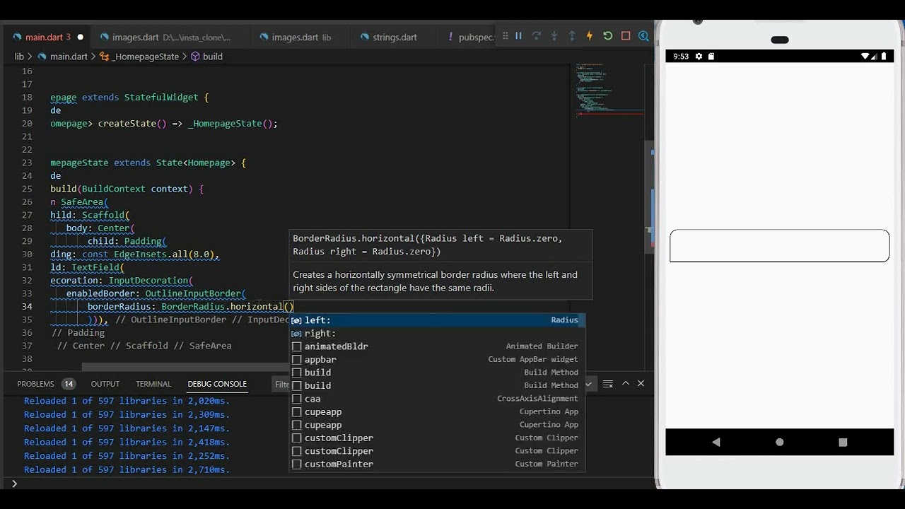 'Video thumbnail for Flutter Textfield Border Radius Customization | Flutter Tutorial | Flutter Widgets'