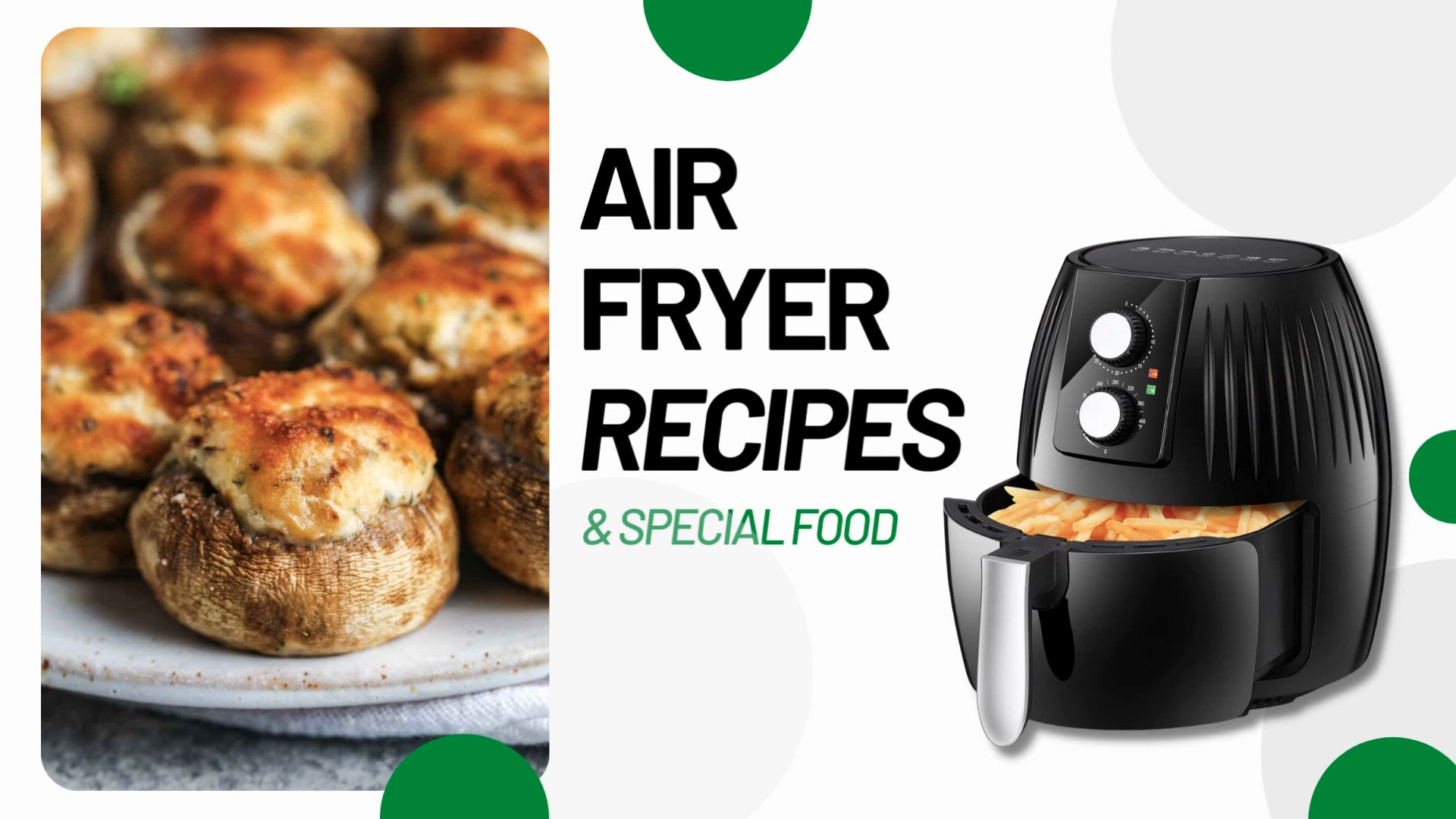 'Video thumbnail for Summer Air Fryer Recipes - Stuffed Mushrooms'