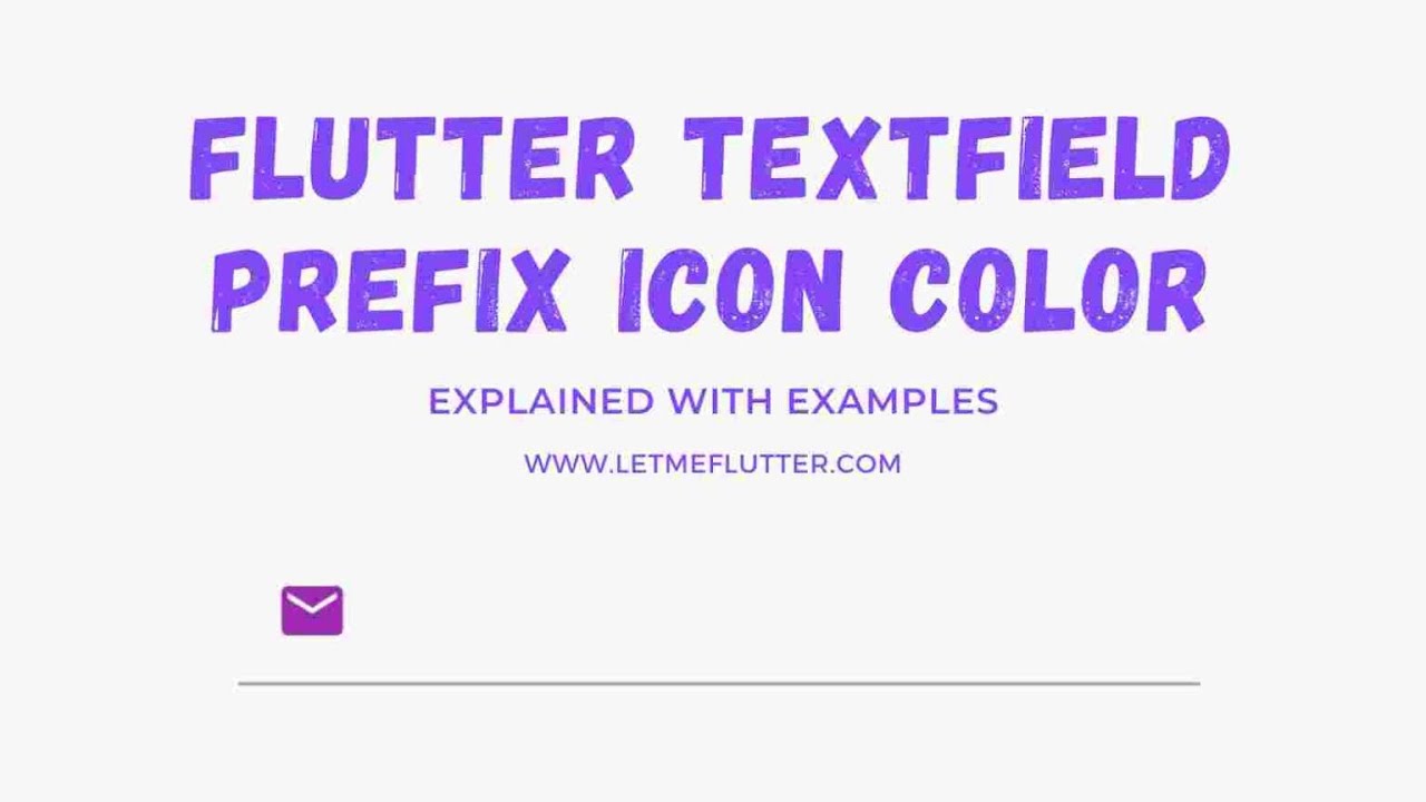'Video thumbnail for Flutter Textfield Prefix Icon Color | Flutter Tutorial | Flutter For Beginners'