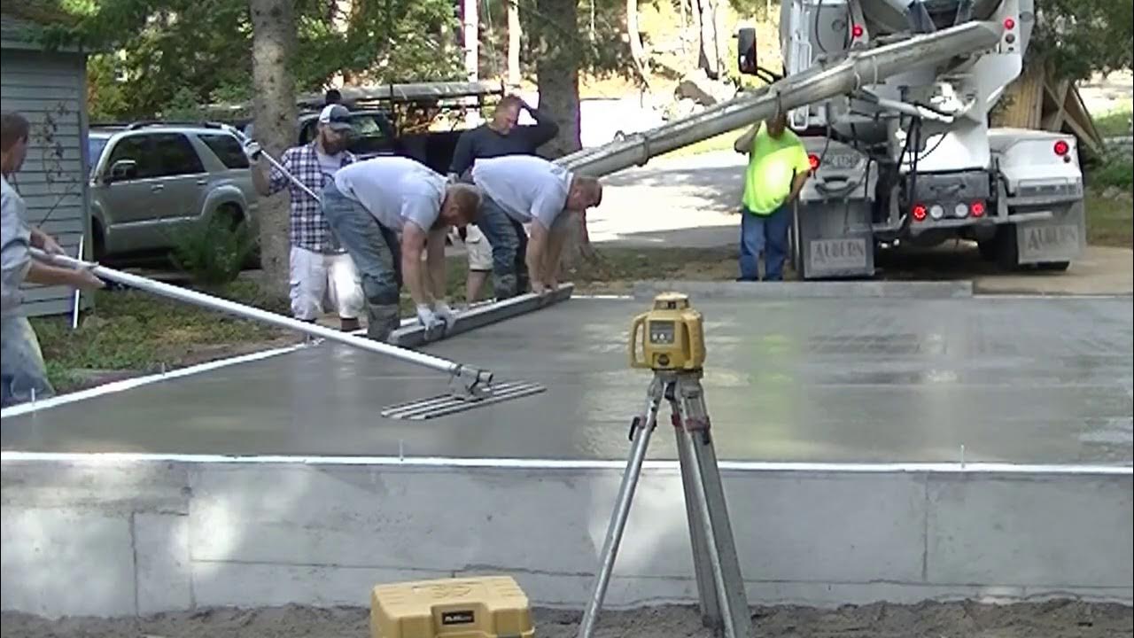 'Video thumbnail for Beginners Concrete Floor Pour'