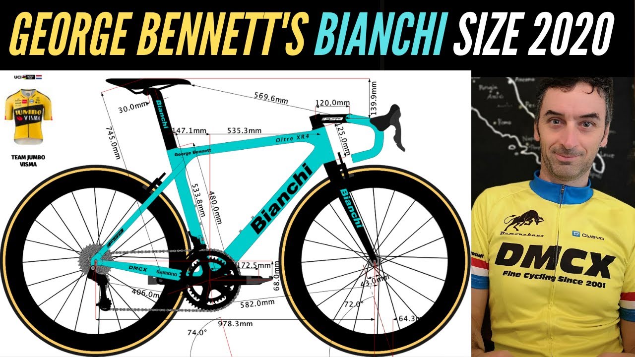 'Video thumbnail for George Bennett's Bianchi Bike size 2020'