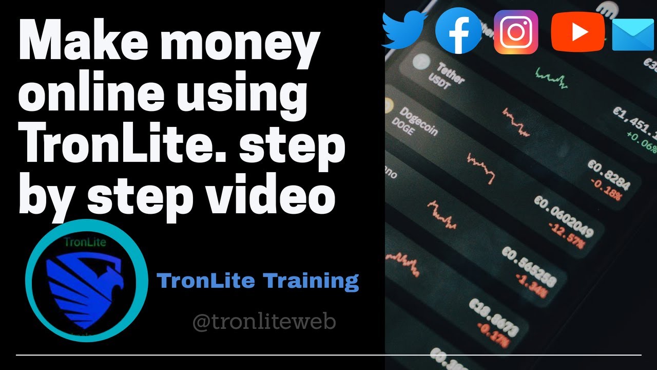 'Video thumbnail for How to make money Online with TronLite Organization'