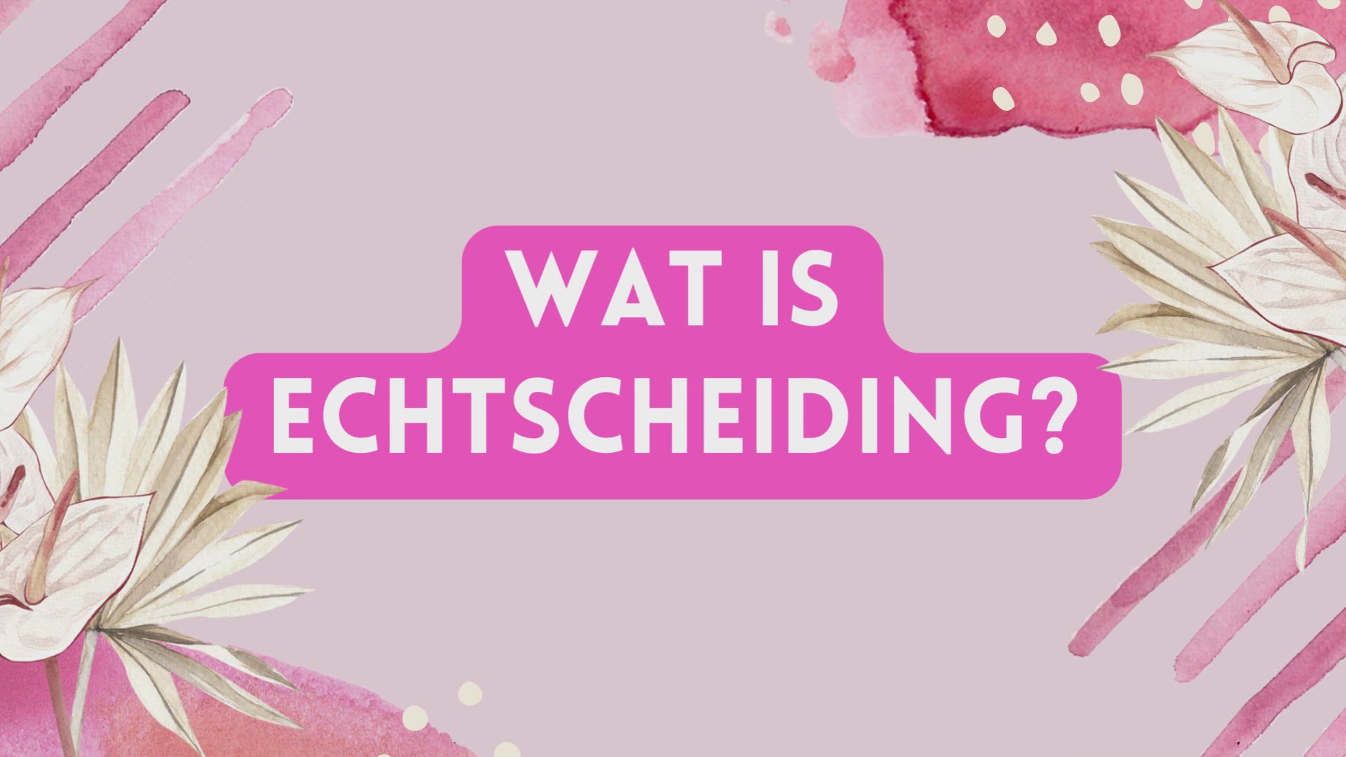 Video thumbnail for Wat is echtscheiding
