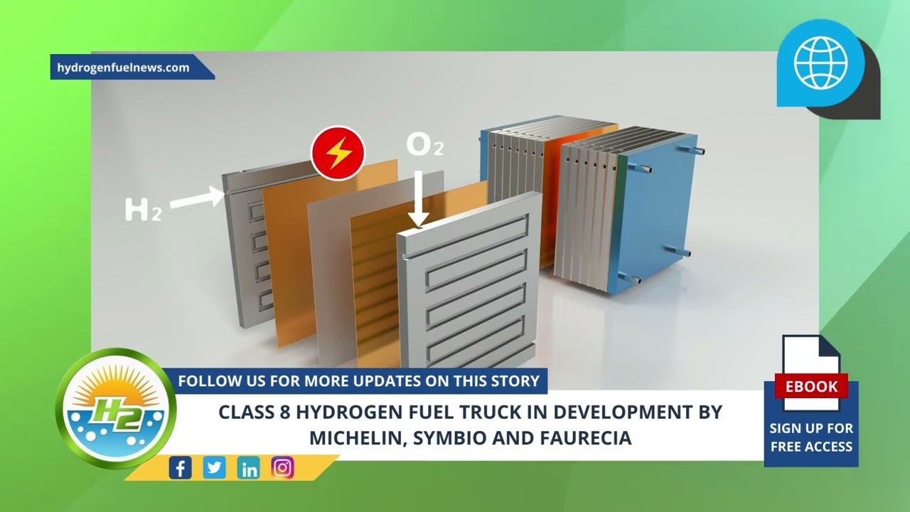 Video thumbnail for ( French ) CLASS 8 HYDROGEN FUEL TRUCK IN DEVELOPMENT BY MICHELIN, SYMBIO AND FAURECIA