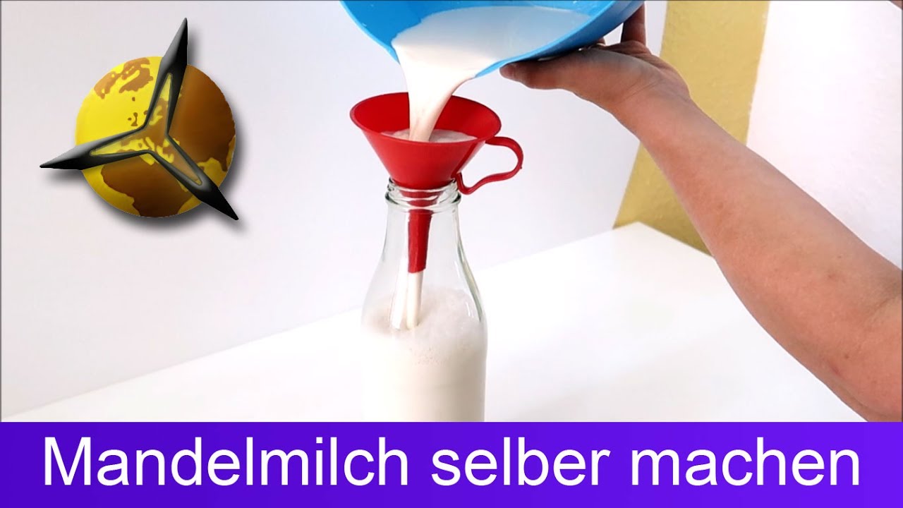 'Video thumbnail for Mandelmilch selber machen / herstellen'