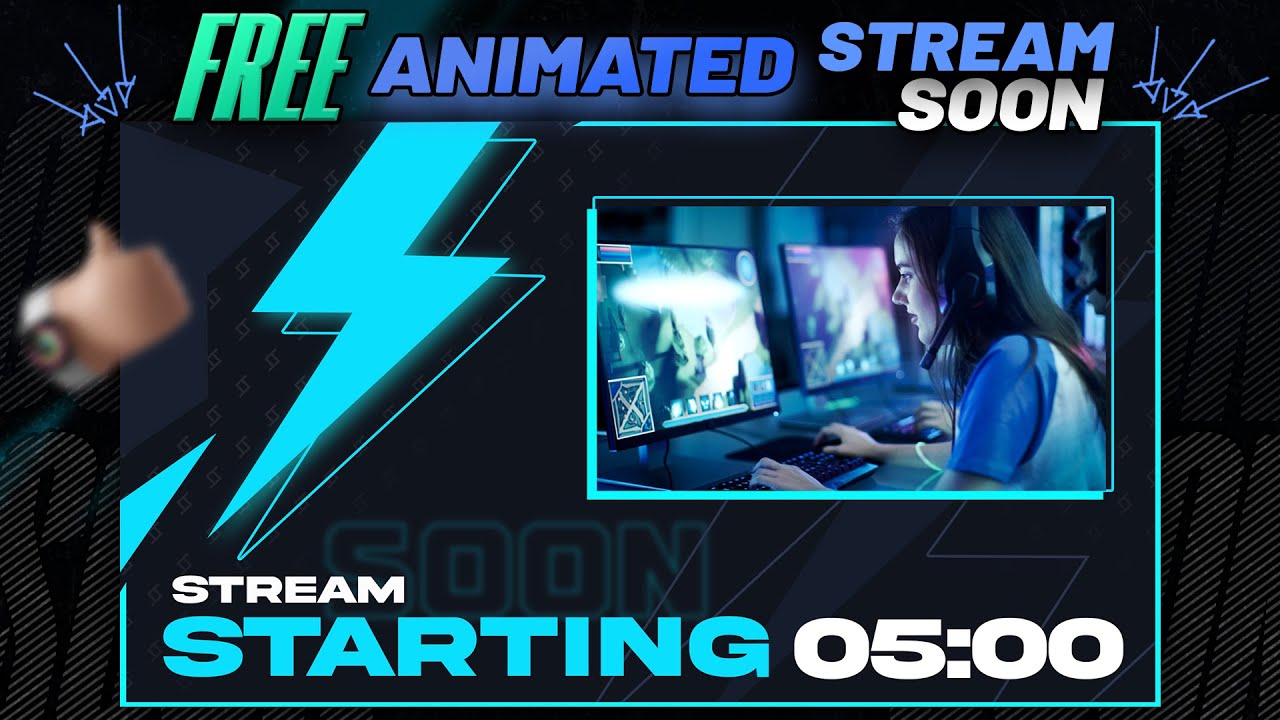 'Video thumbnail for Electra-nium | 5 min Live Stream Starting Soon Screen - No copyright [Animated & Free]'