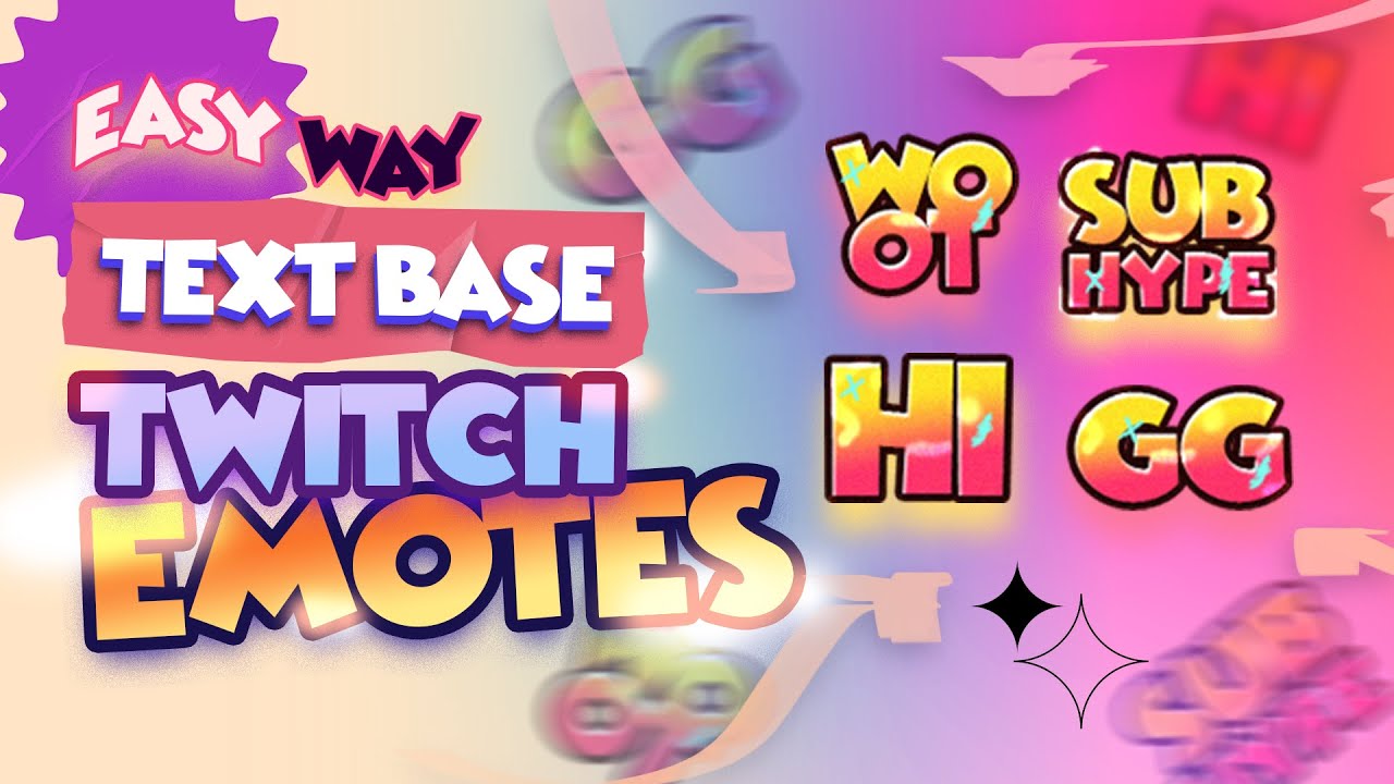 'Video thumbnail for How to make Text-Based TWITCH EMOTES in photoshop (for Beginners)'