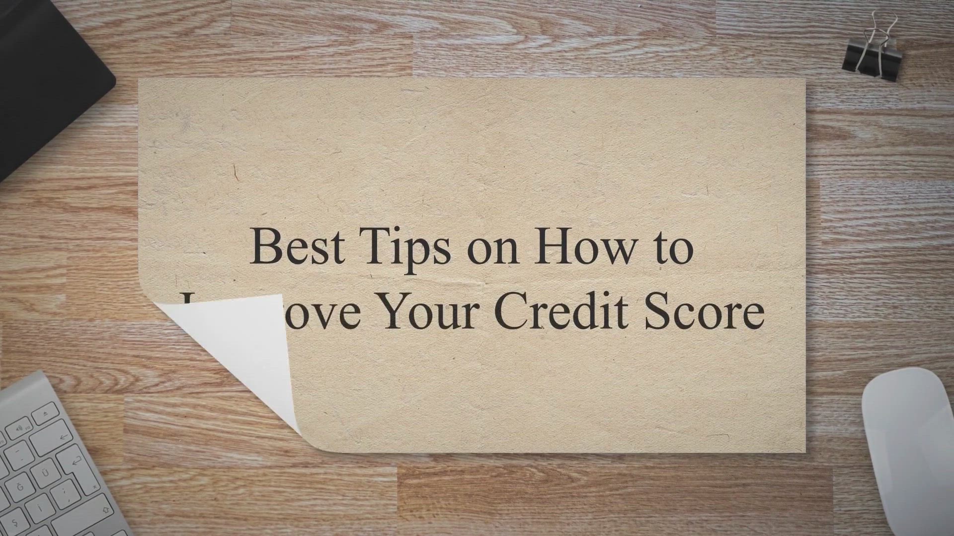 'Video thumbnail for Best Tips on How to Improve Your Credit Score'