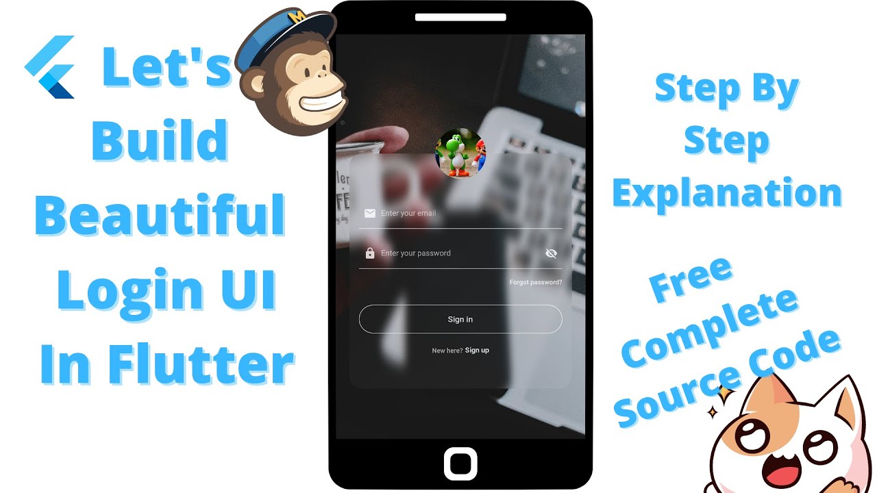 'Video thumbnail for Flutter Login Page Glassmorphism UI Design'