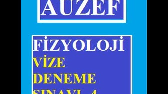 'Video thumbnail for Fizyoloji Vize Deneme Sınavı -4'