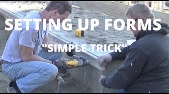 'Video thumbnail for How To Form A 1.5" Overhang For A Concrete Patio'