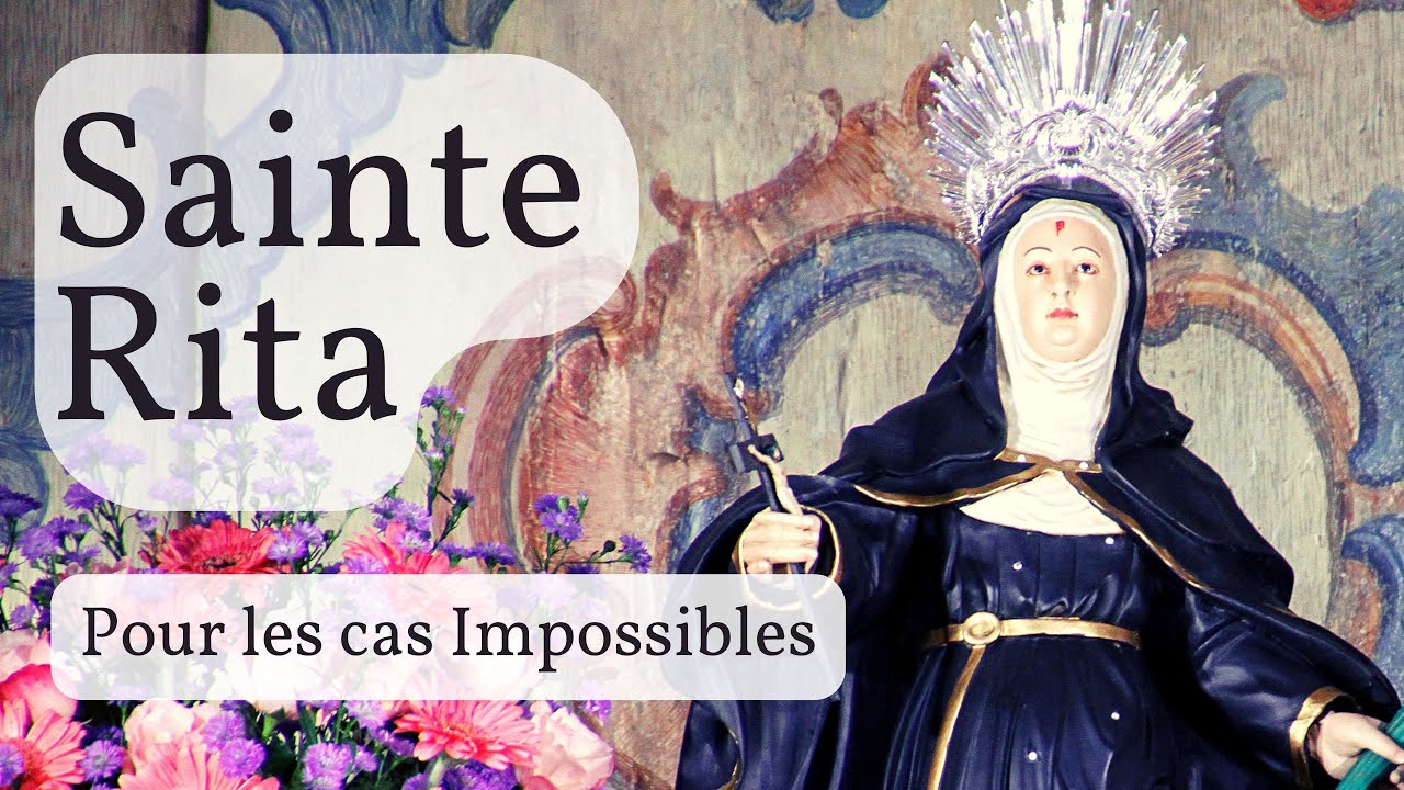'Video thumbnail for Prière a Sainte Rita pour les cas impossibles ✝️'