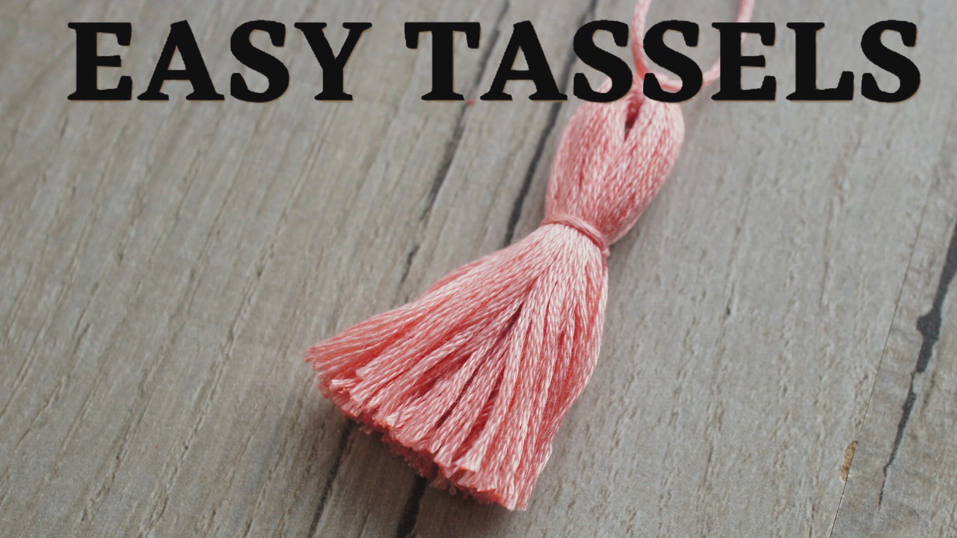 How To Make Tassels // DIY Tassel Out Of YARN Or Embroidery Thread