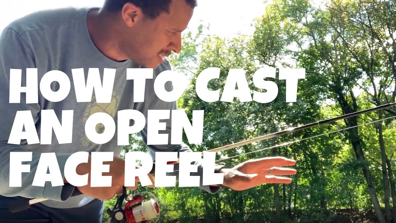 'Video thumbnail for How To Cast An Open Face Reel - How To Cast A Spinning Rod - Fishing Rod Casting For Beginners'