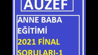 'Video thumbnail for Anne Baba Eğitimi 2021 Final Soruları -1'