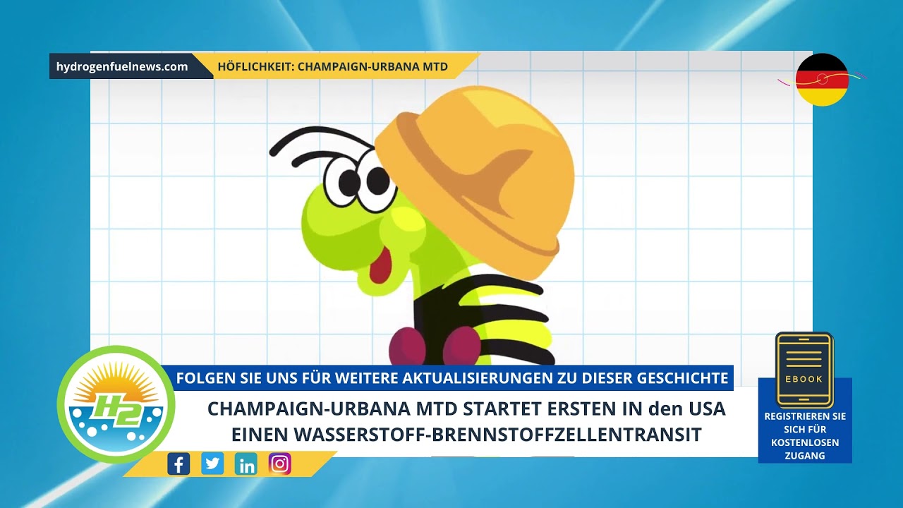 Video thumbnail for [German] Champaign-Urbana MTD to launch US first in hydrogen fuel cell transit