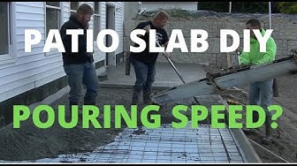 'Video thumbnail for Concrete Patio DIY Pour (How Fast Do You Have To Be?)'