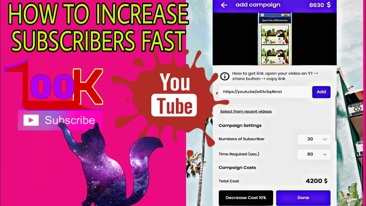 'Video thumbnail for Instructions on how to increase subs quickly thanks to the phone app | Vu Giang Channel'