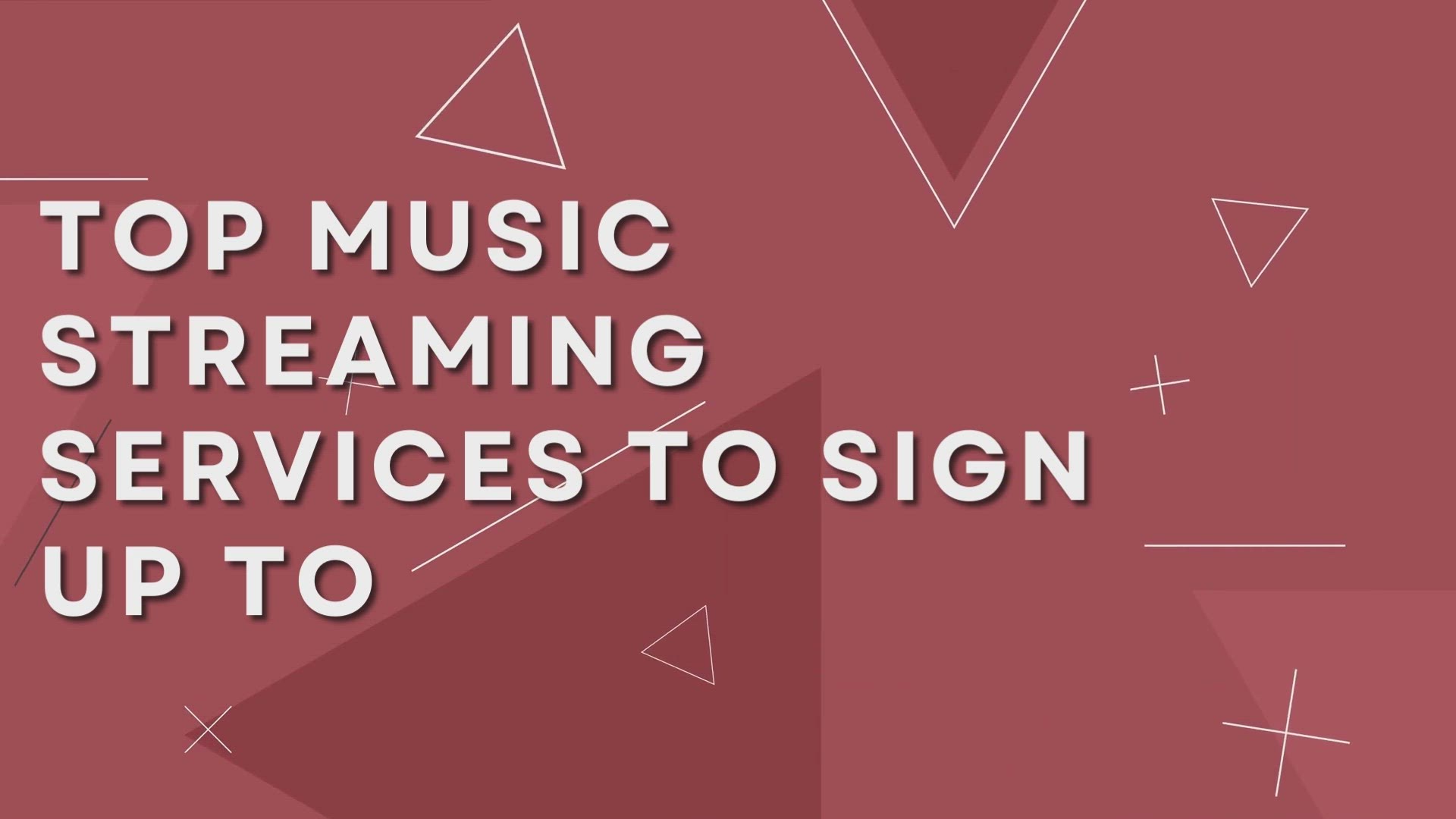 'Video thumbnail for Top Music Streaming Services To Sign Up To'