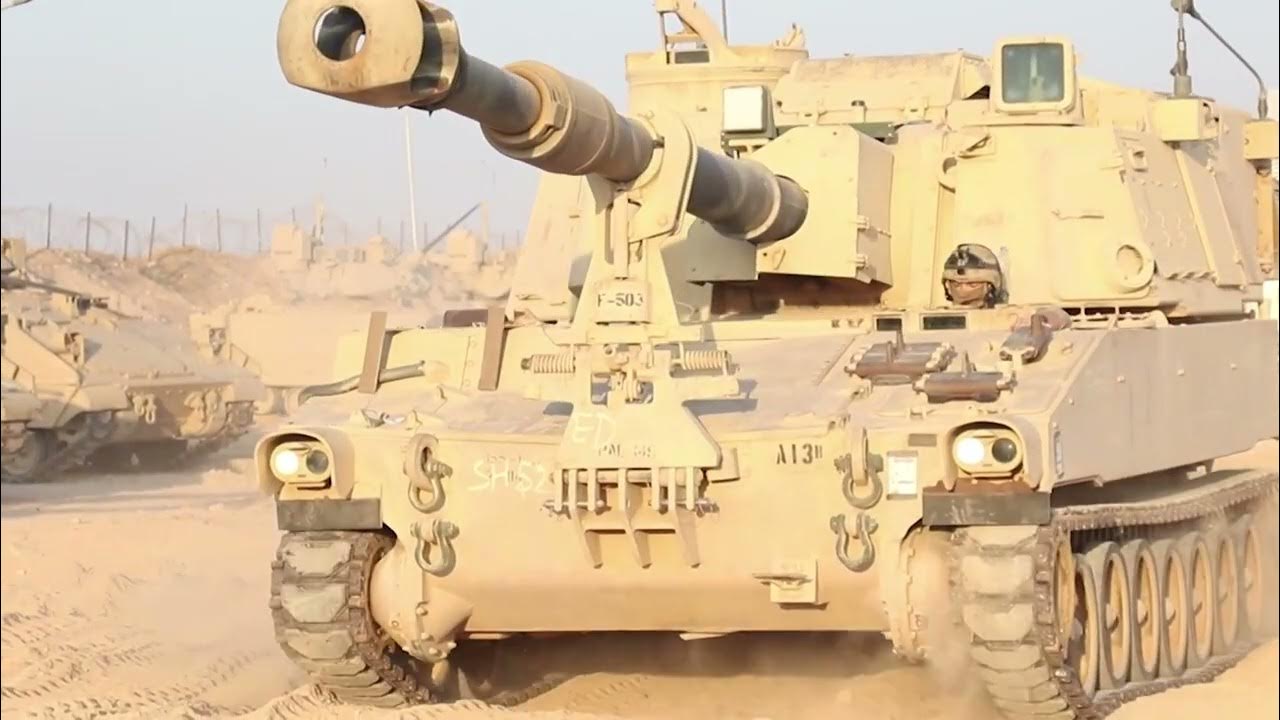 'Video thumbnail for Discover M109A6 155mm self-propelled howitzer that Ukraine will receive from US & M982 Excalibur'