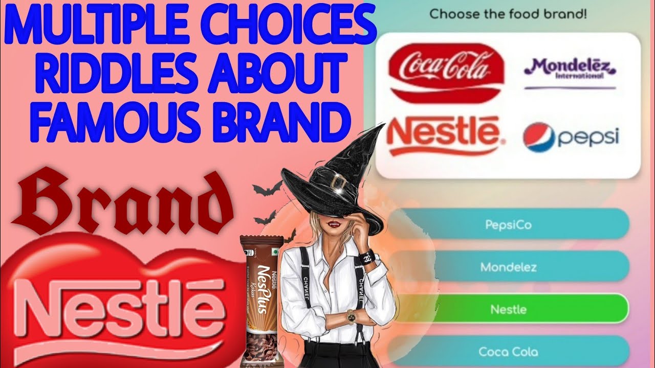 'Video thumbnail for Synthesis of multiple choice riddles about world famous brands | Vu Giang Channel'