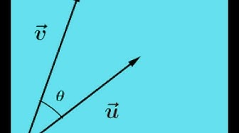 'Video thumbnail for Use Dot Product to Find the Angle between Two vectors'