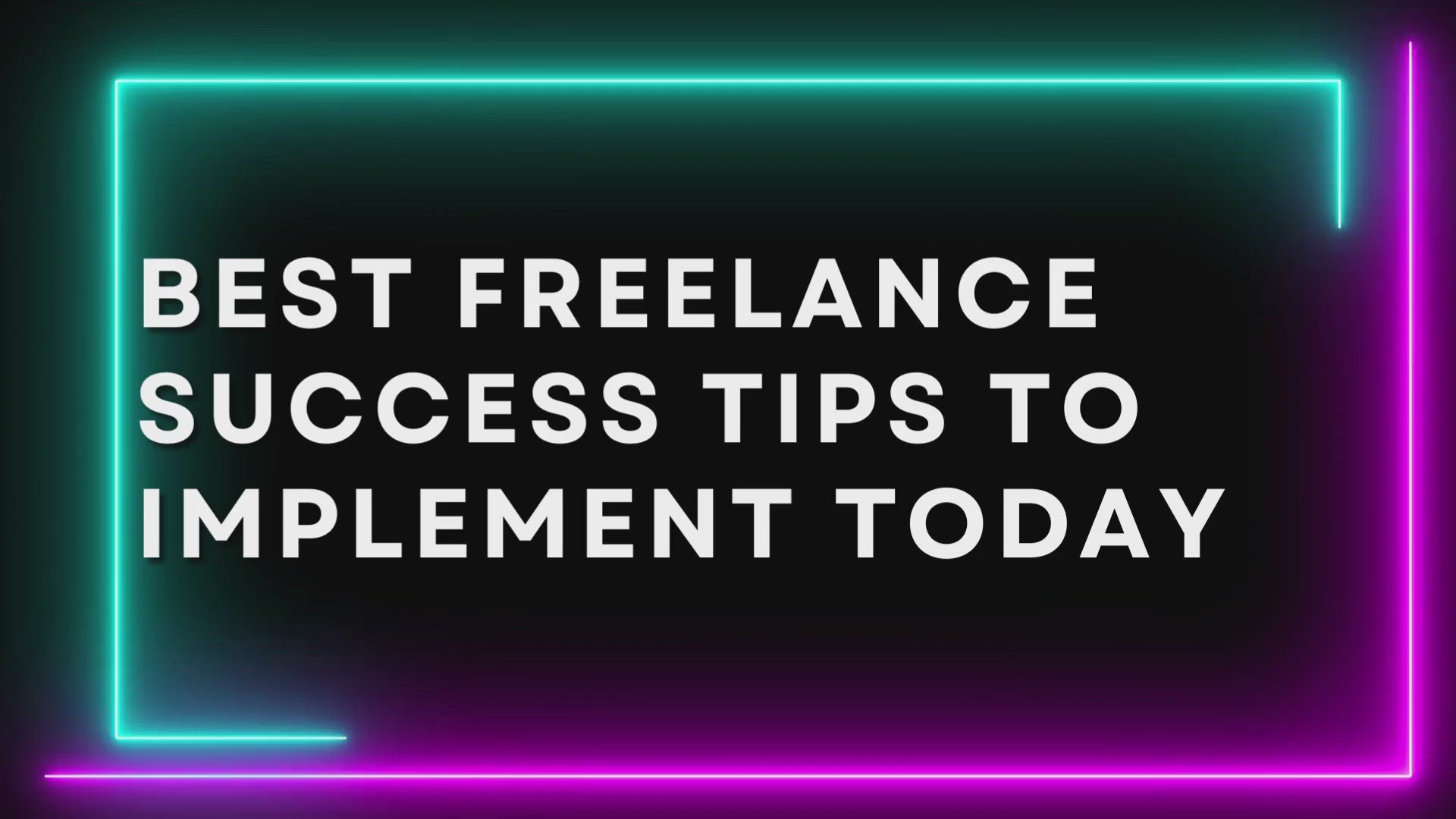 'Video thumbnail for Best Freelance Success Tips To Implement Today'
