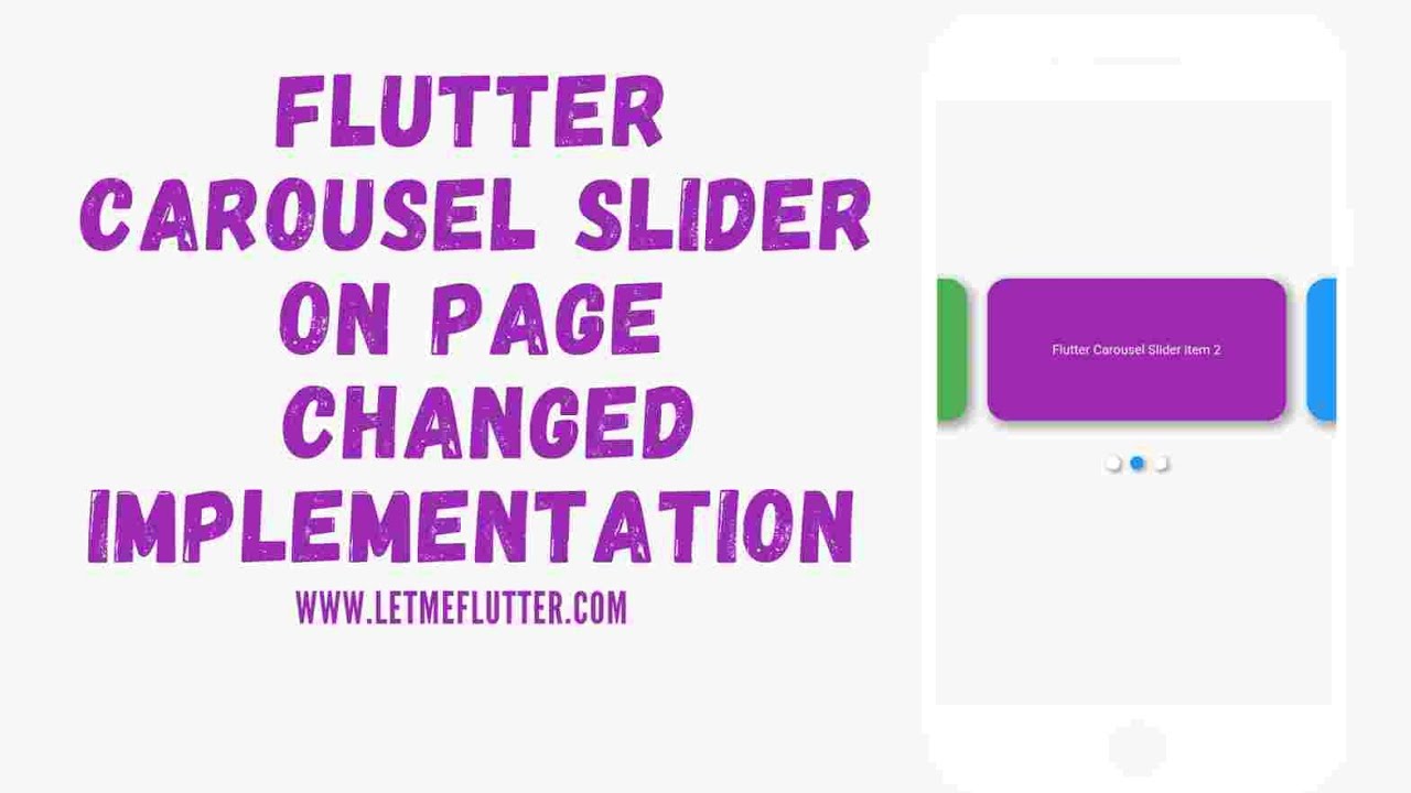'Video thumbnail for Flutter Tutorial-How To Easily Use Flutter Carousel Slider OnPageChanged-Flutter Widgets 2022'