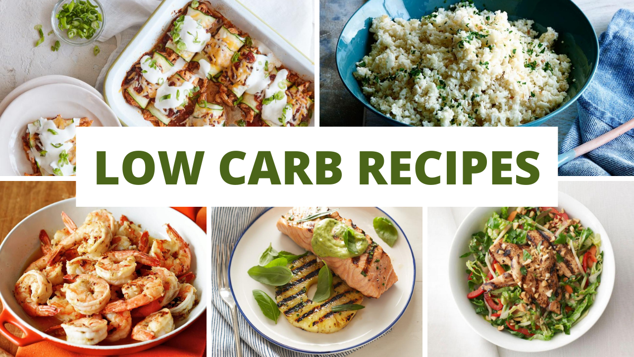 Video thumbnail for low carb recipes