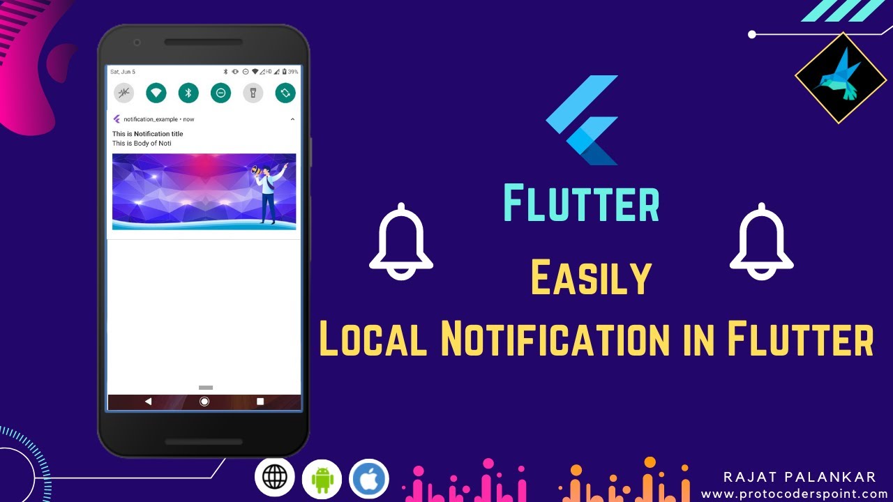 Connecting Flutter Android & iOS to Firebase & integrate push notification