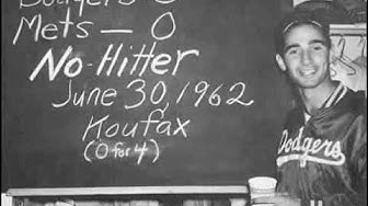 'Video thumbnail for Sandy Koufax takes on the New York Mets June 30, 1962 At LA (partial)'