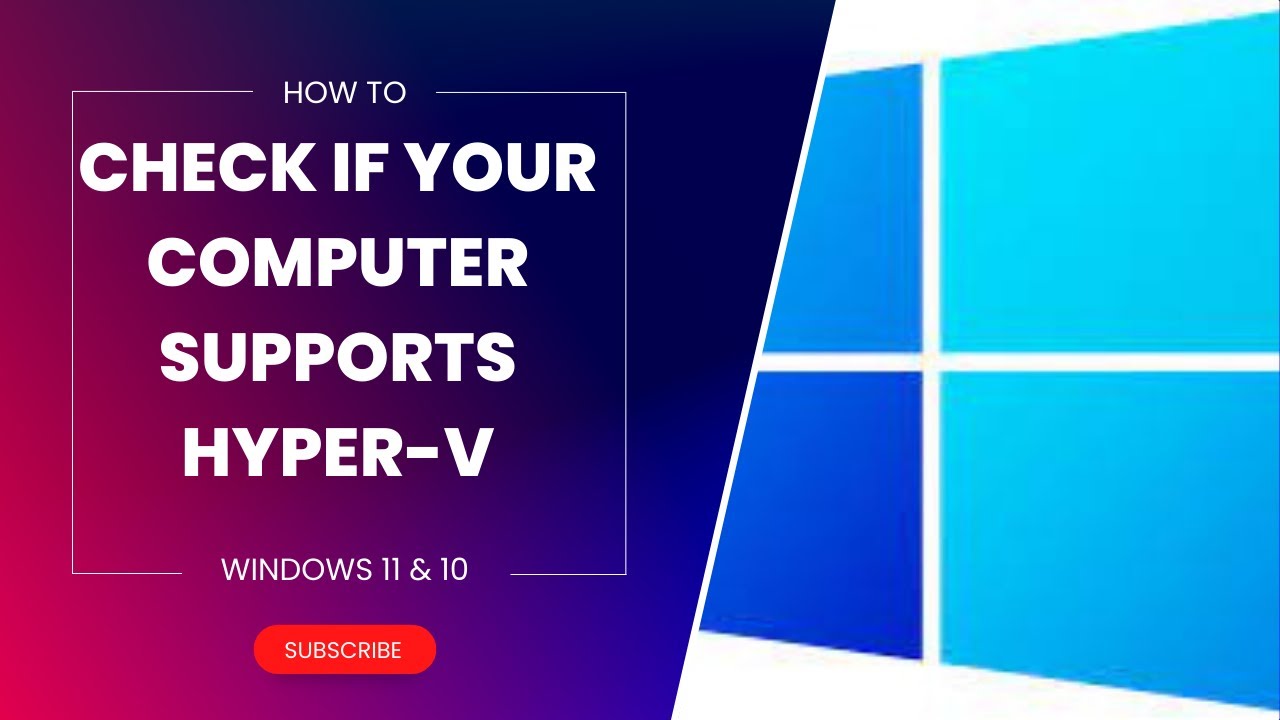 'Video thumbnail for How to Check if your Computer supports Hyper-V?'
