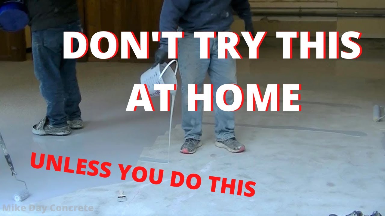 'Video thumbnail for DIY Epoxy Flake Garage Floor (Don't Try This At Home UNLESS!)'
