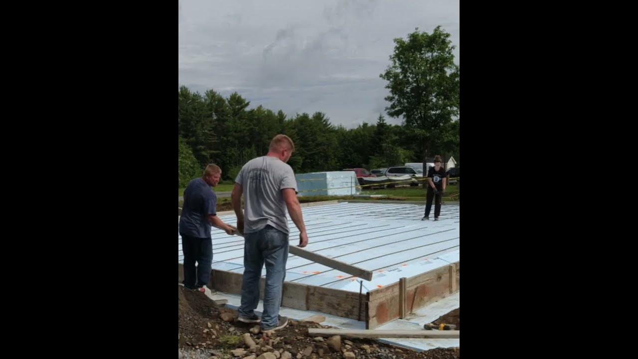 'Video thumbnail for How To Form A Concrete Slab Foundation #Shorts'
