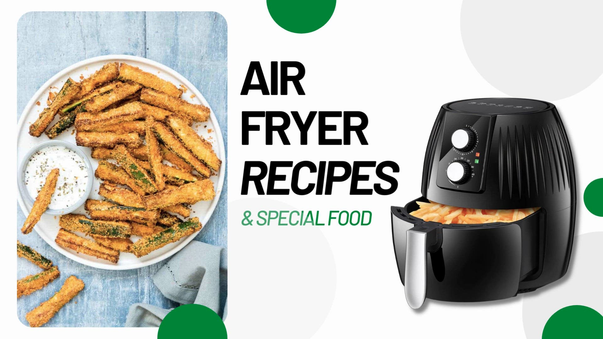 'Video thumbnail for Air Fryer Recipe - Zucchini Fries'