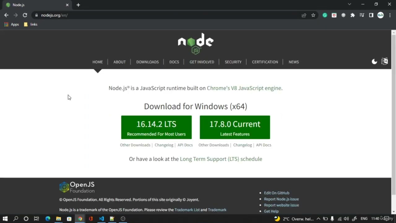 'Video thumbnail for React Js Installing NodeJS Runtime #3'