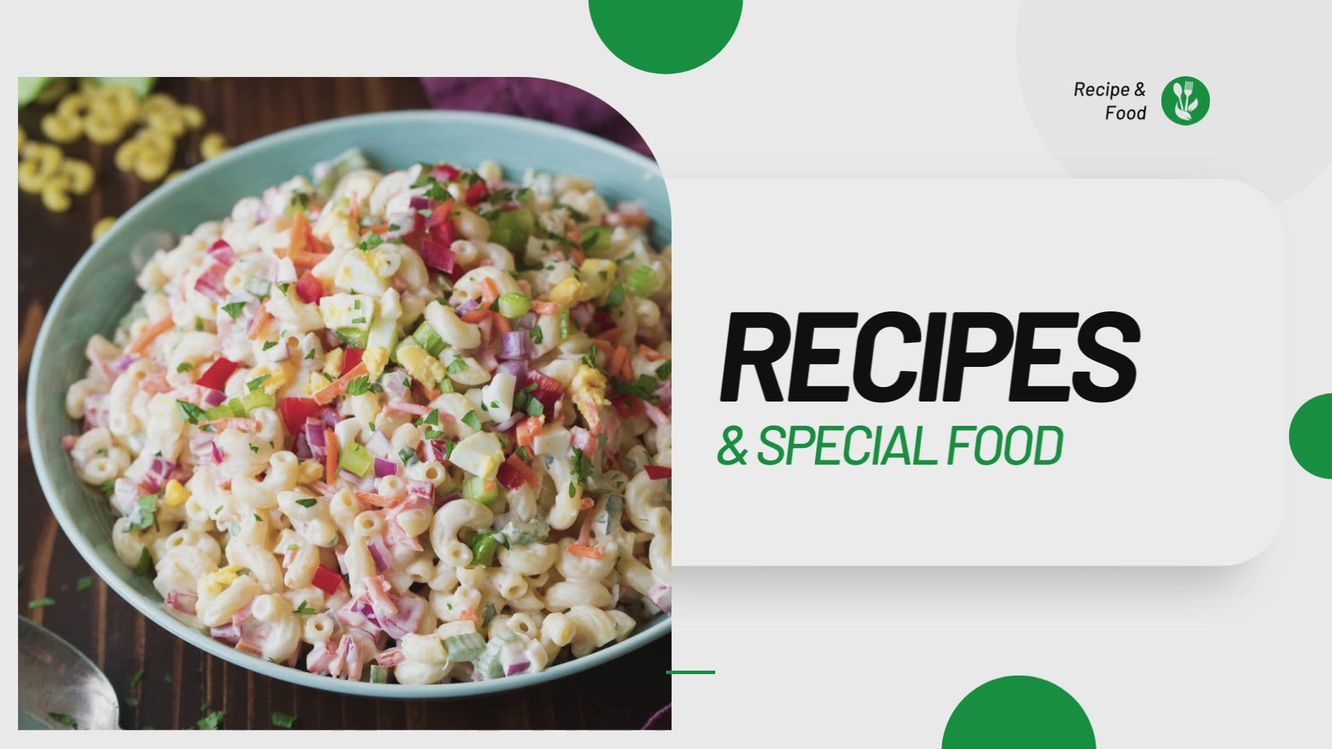 'Video thumbnail for Macaroni Salad Recipe'