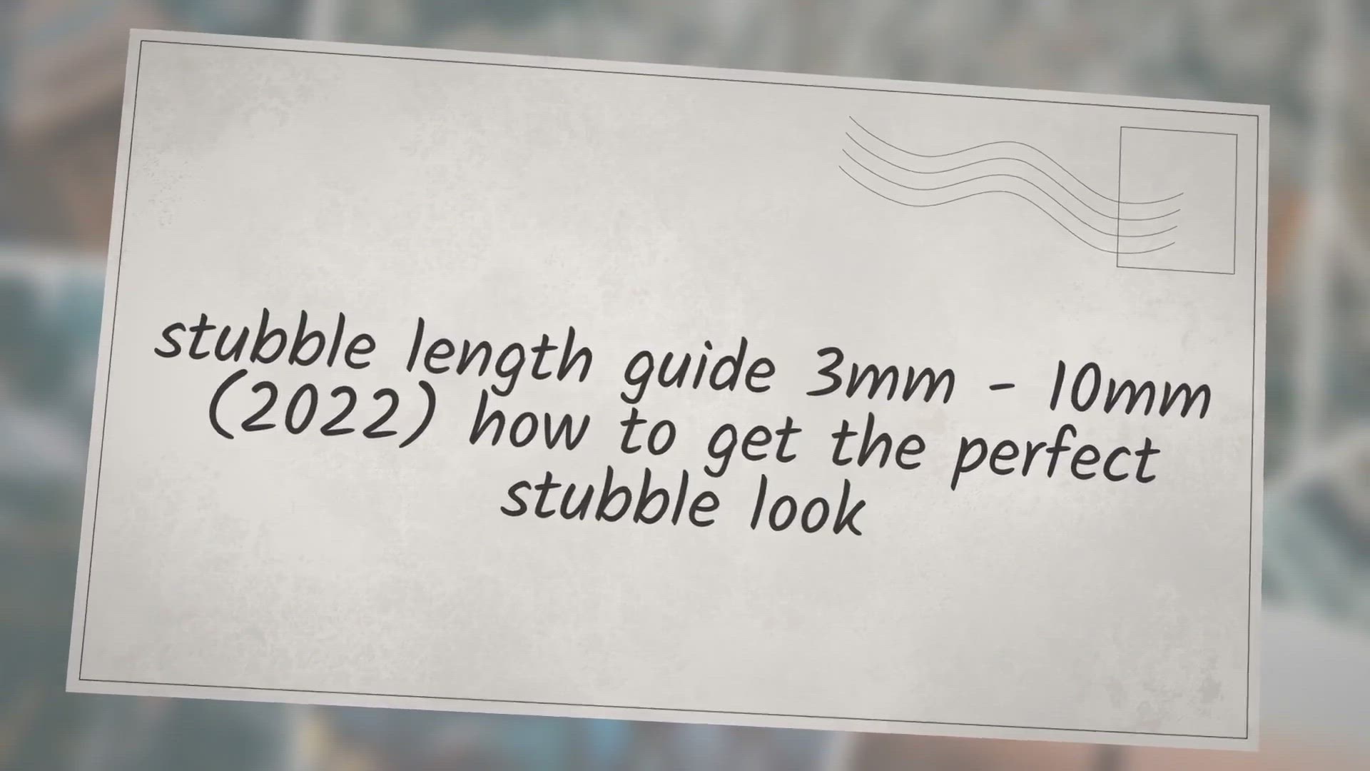 Video thumbnail for stubble length guide 3mm - 10mm (2022) how to get the perfect stubble look