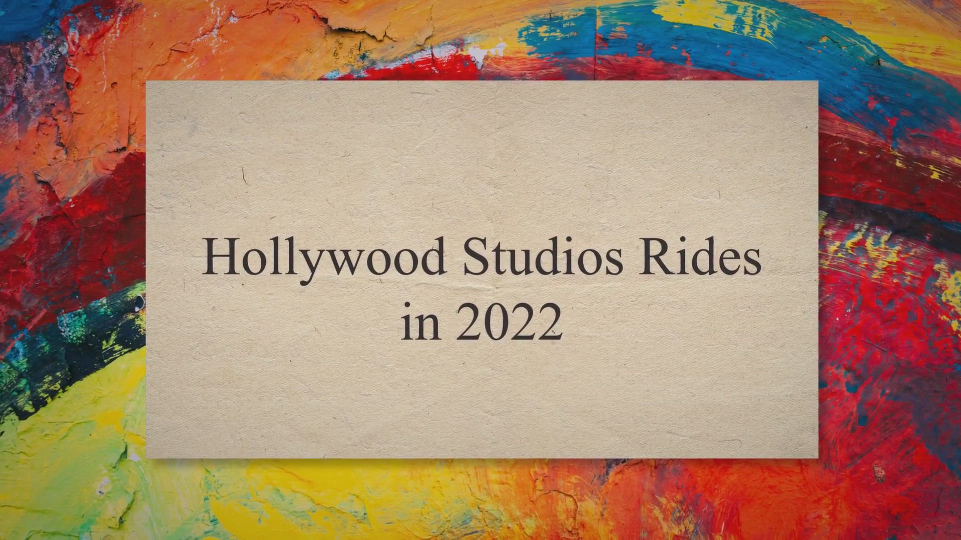 Video thumbnail for Hollywood Studios Rides & Attractions 2022 – The Complete Guide