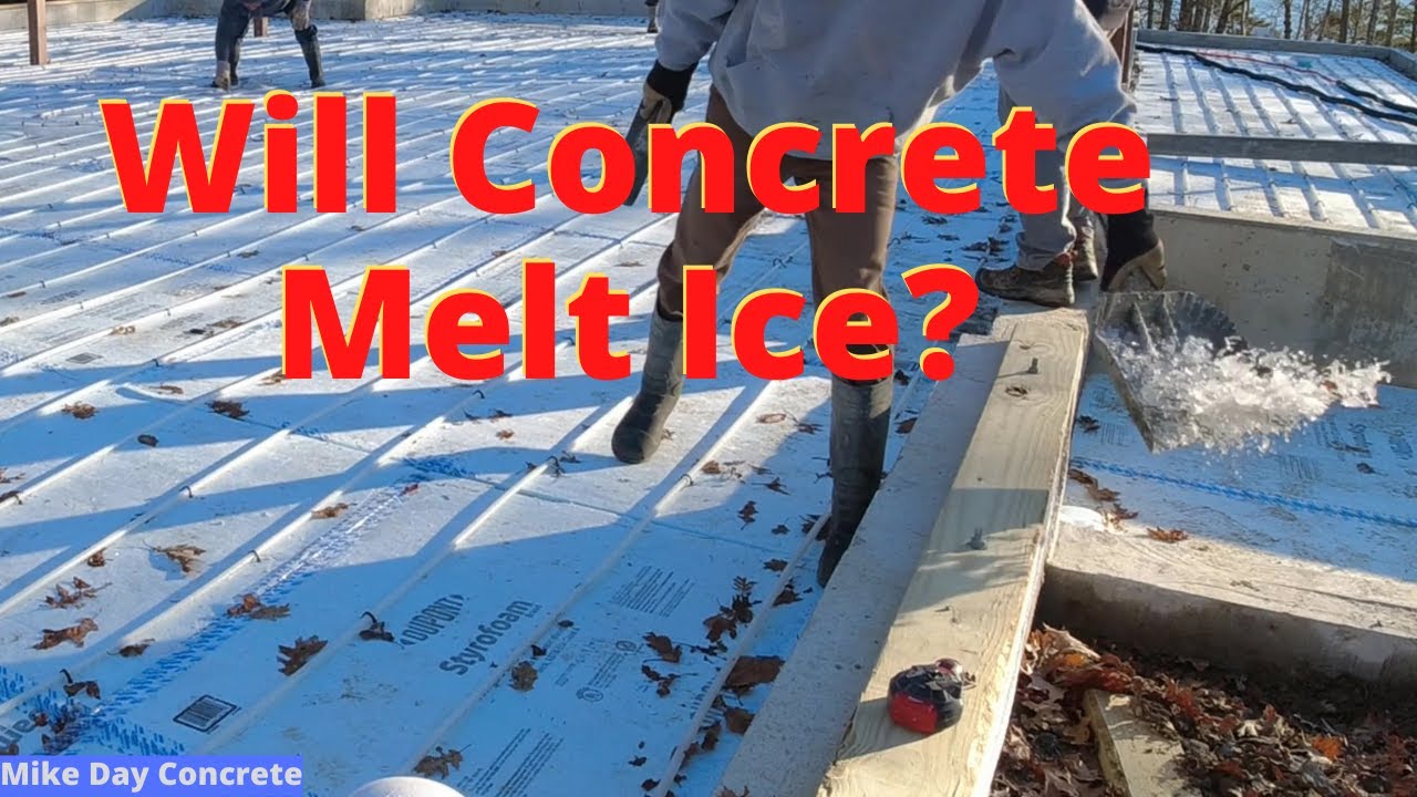 'Video thumbnail for Can You Pour Concrete Over Ice? (Pouring Concrete Floors IN Freezing Temps)'