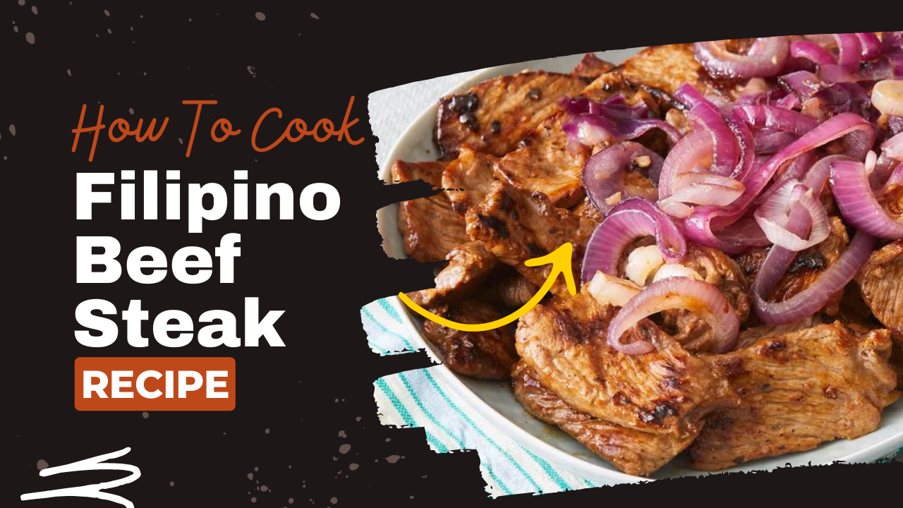 Video thumbnail for beef steak recipe : Filipino Beef Steak Recipe