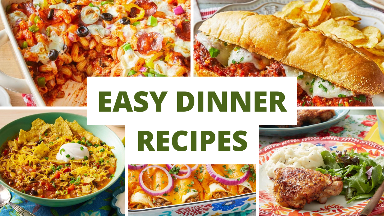 Video thumbnail for easy dinner recipes