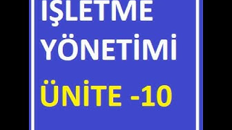 'Video thumbnail for İşletme Yönetimi ünite 10 Soruları'