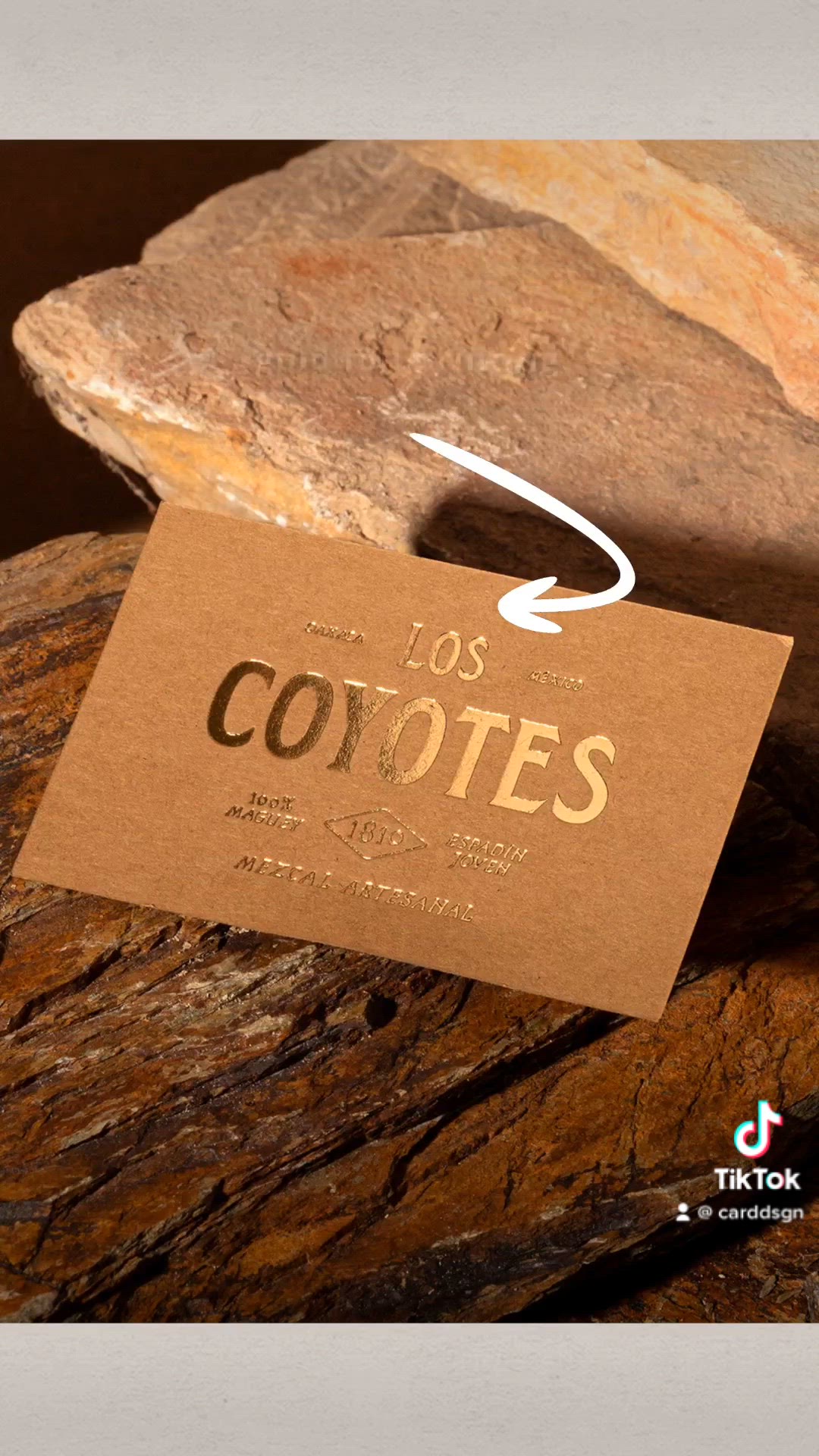 Video thumbnail for Los Coyotes Mezcal Business Card