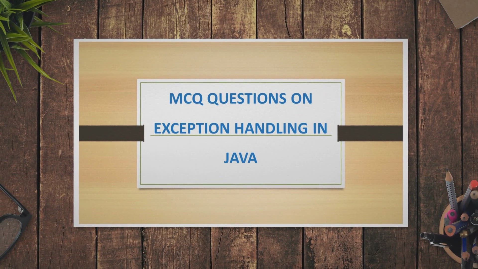 Video thumbnail for Top 20 MCQ Questions On Exception Handling In Java | InfoTechSite