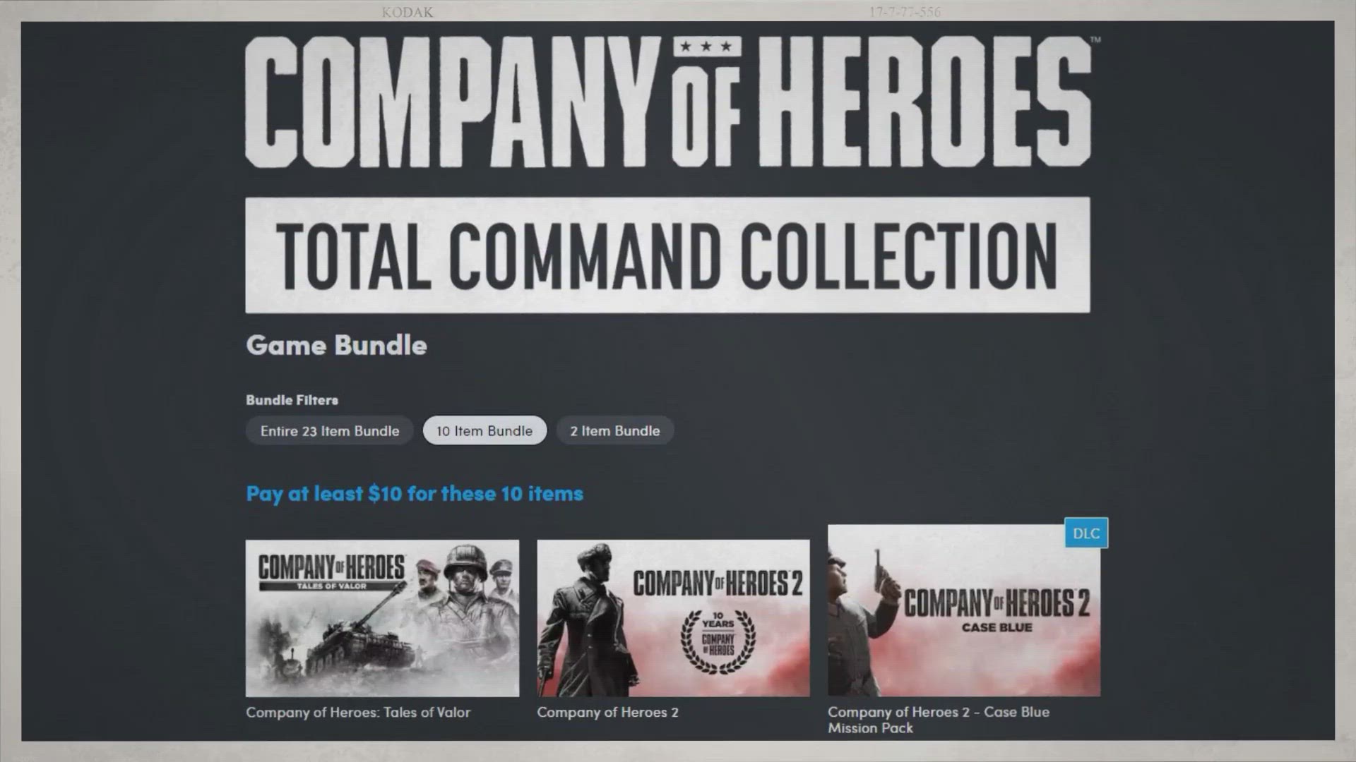 'Video thumbnail for Humble Company of Heroes Complete Bundle out now'