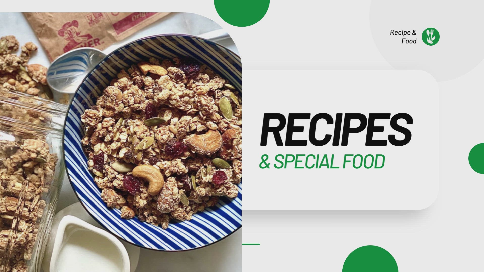 'Video thumbnail for Oatmeal Trail Mix Recipes'