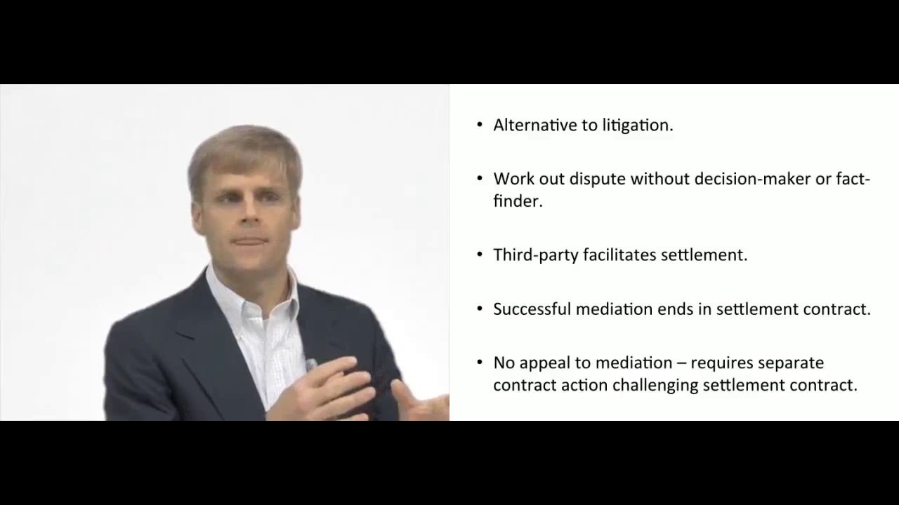 'Video thumbnail for Mediation'