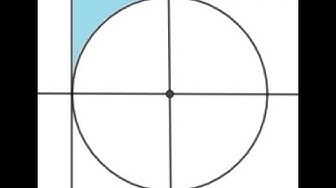 'Video thumbnail for Find Area of Region Between a Square and a Quarter of a Circle'