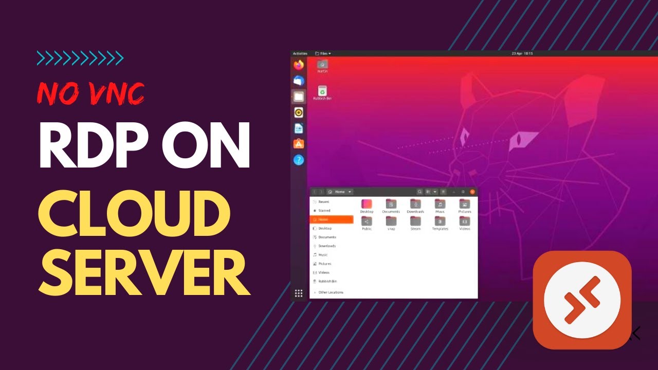 'Video thumbnail for Setup Direct Remote Desktop for Ubuntu (RDP) - No VNC | Cloud Server'